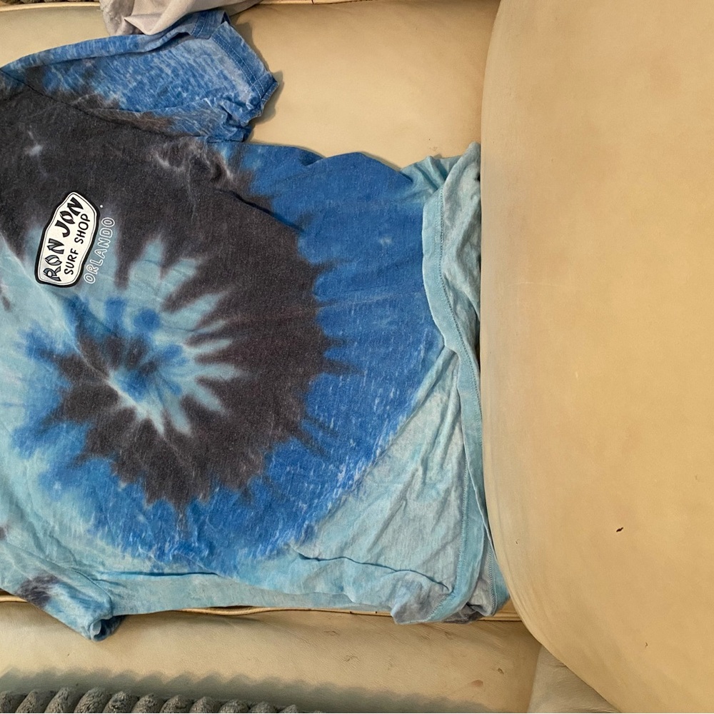 Ron Jon Blue and Black Spiral Tee Short Sleeve